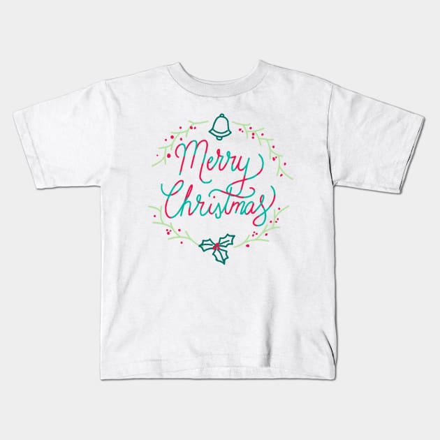 Merry Christmas Kids T-Shirt by rayanammmar